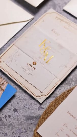 Classic Gold Wedding Invitation stationery collection