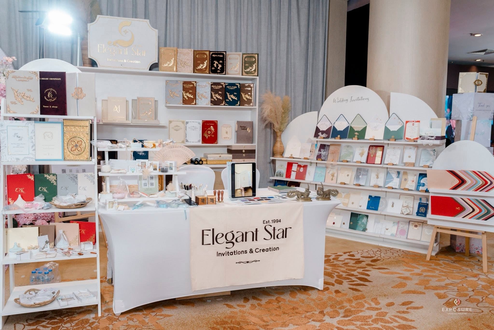 Elegant Star stationery materials and studio references