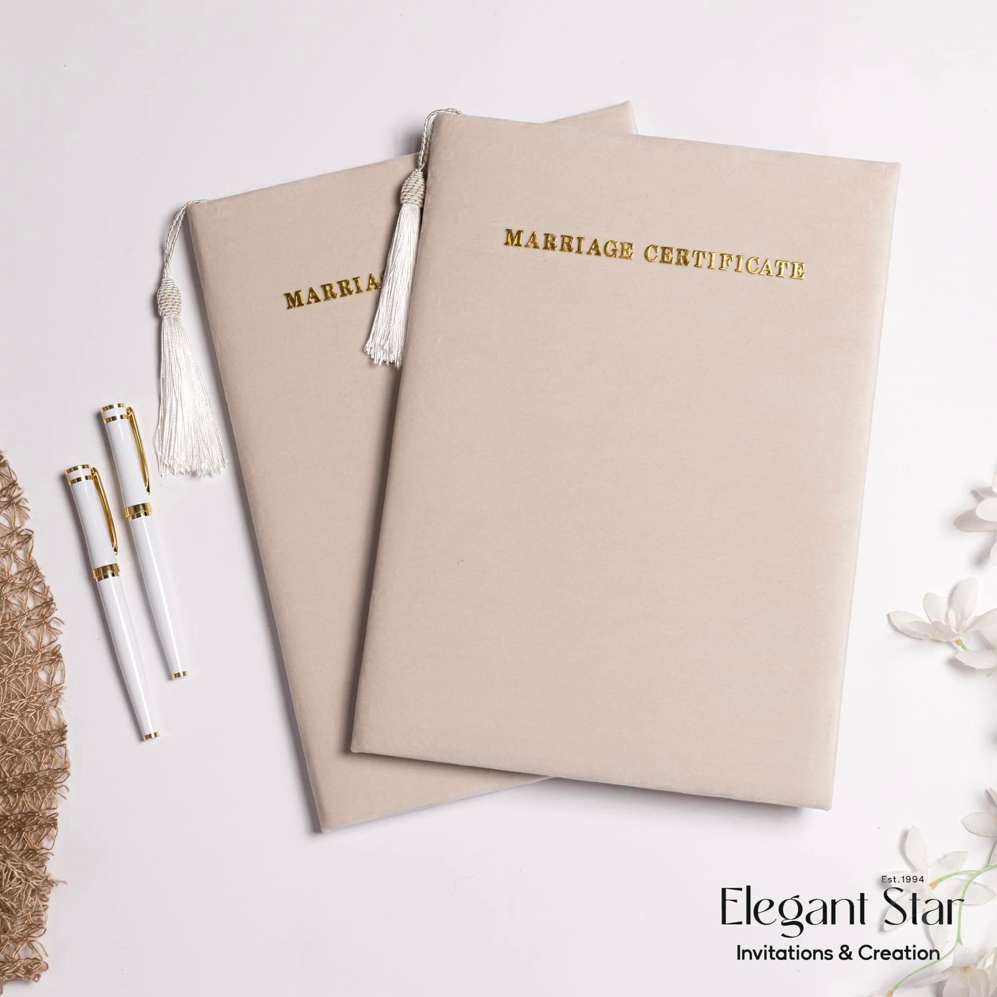 Sophisticated Certificate Folder cover 1